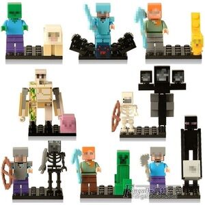 Minecraft Mini Fig Lot Of 7 Includes Instructions Sealed Fits Other Brick Sets